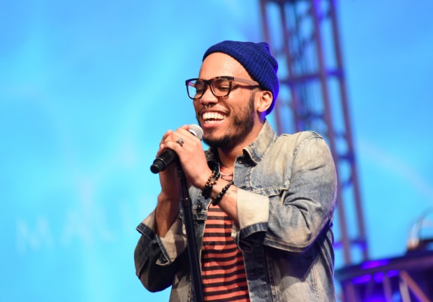 LOS ANGELES, CA - OCTOBER 27:  Anderson .Paak performs at Anderson .Paak and Free Nationals Band Live Performance Presented By The Virtual Reality Company at Mack Sennett Studios on October 27, 2015 in Los Angeles, California.  (Photo by Vivien Killilea/Getty Images for FYI Brand Communications)